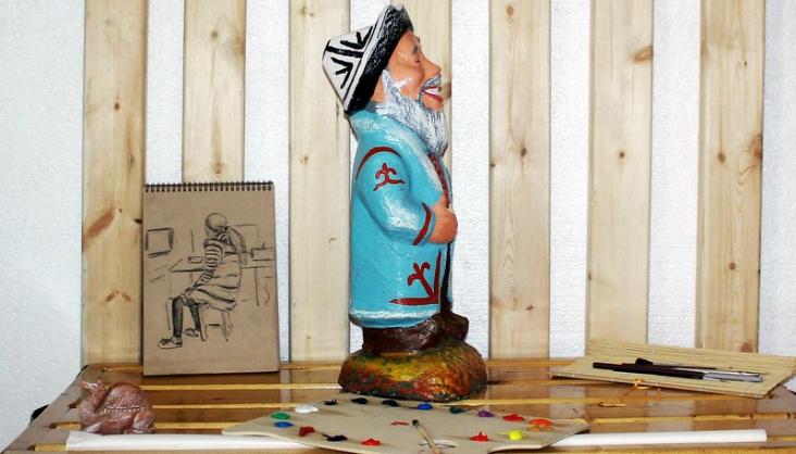 Фигурка Аксакала в сад.