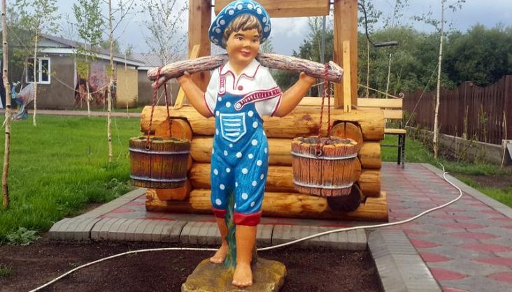 Скульптура для цветов в Бишкеке и Балыкчы.