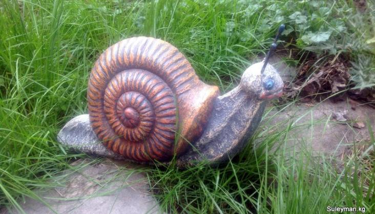 Садово парковая скульптура и фигурка улитки