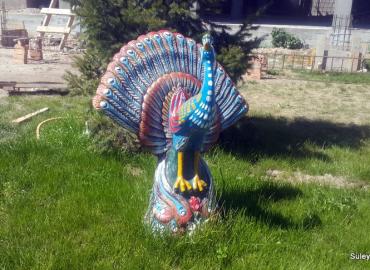 Павлин с хвостом