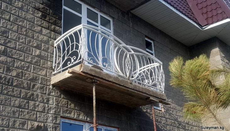 Ограждение на балкон с узорами Бишкек Балыкчы Иссык-Куль.